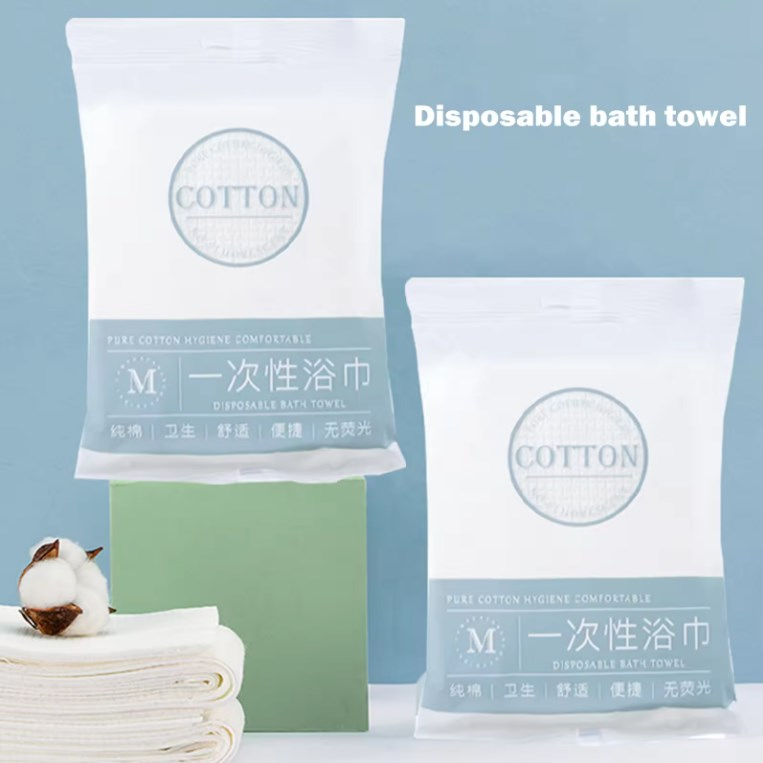 Disposable Cotton Bathroom Towel Disposal Bath Towels SPA One Use Hair Towels for Travel