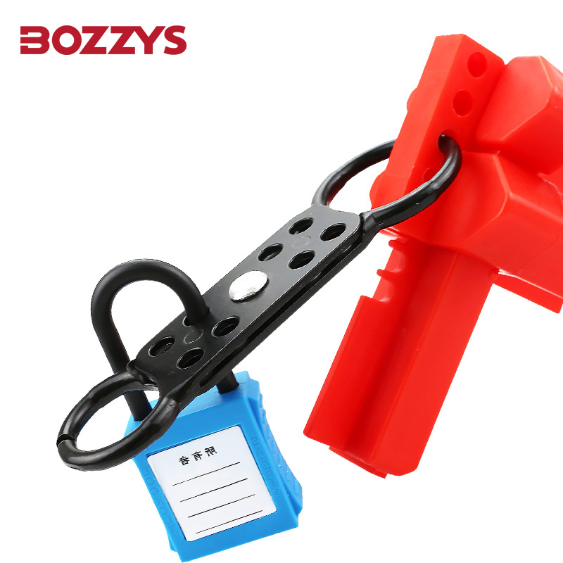 Silver Aluminum Alloy Double-End Jaw Hasp Lockout with 8 Keyholes