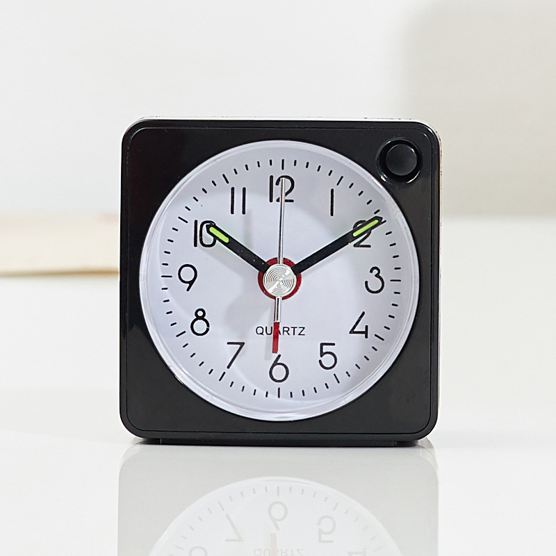 Compact Battery-Powered Travel Alarm Clock with Snooze Feature