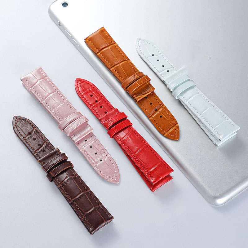 Hot Selling Head Layer Cowhide Watch Band Men's Leather Women's Pin Strap