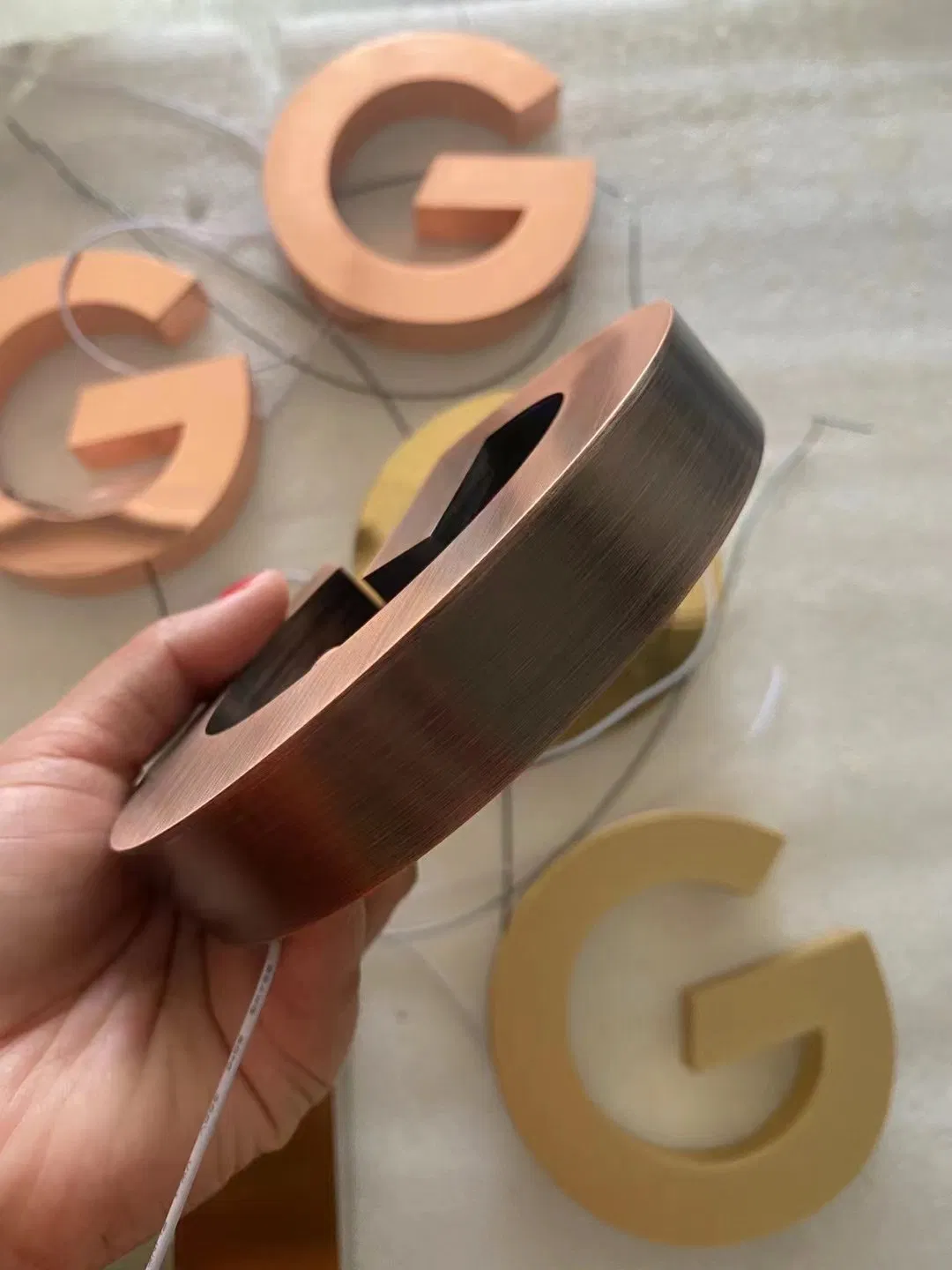 Metal Stainless Steel Spray Painted Logo Letters Sign