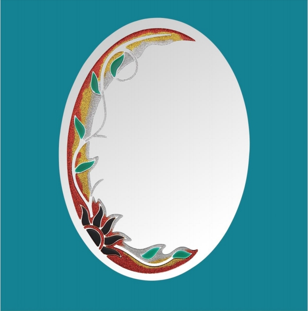 Round Square Clear Decorative Double Coated Silver Float Full-Length Mirror for Bathroom