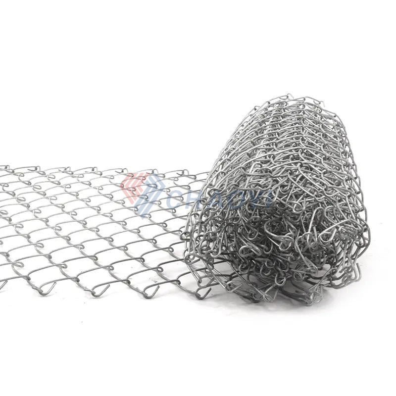 Galvanized Metal Wire Mesh Screen Used 3.0 mm 9 Gauge 6 FT 8 FT Chain Link Farm Fence Cyclone Mesh Fence for Sale