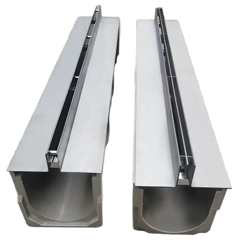 Anti-Corrosion Anti-Rust 304 316 Trench Cover Invisible Stainless Steel Linear Drain Channel Cover for Road Drainage Application Welded Steel Construction