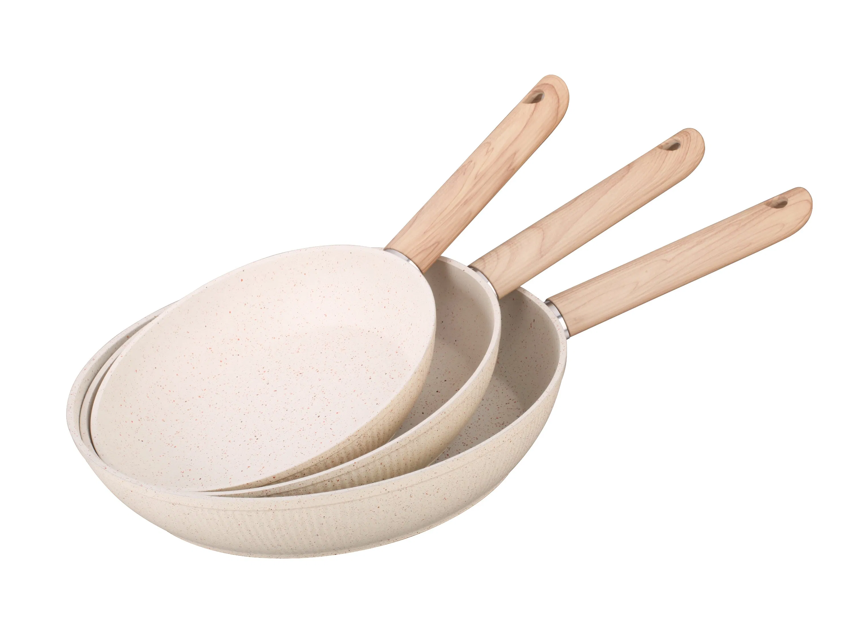 Lightweight Kitchen Ware 3PCS Non-Stick Aluminum Frying Pan