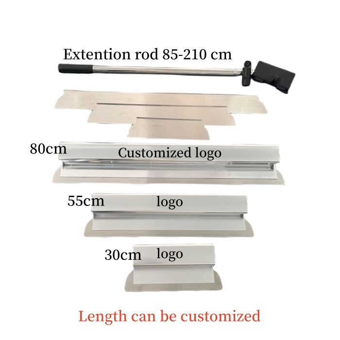Extension Pole Smoothing Finishing Drywall Skimmer Putty Blade Spatula Set with Case