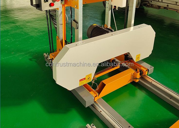 Ленточная пилорама горизонтальная для распиловки бревен