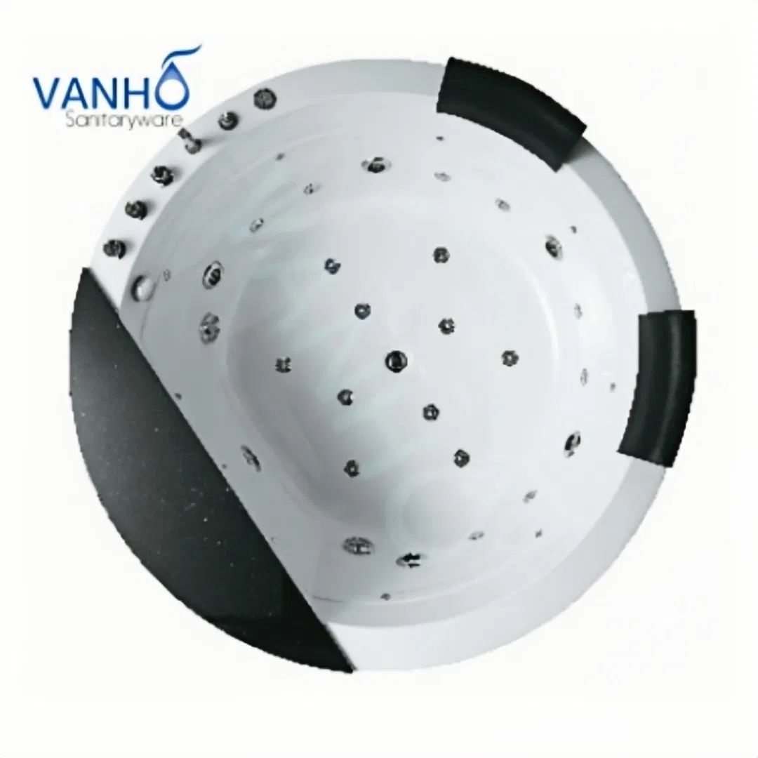 Массажная акриловая ванна с панелью управления