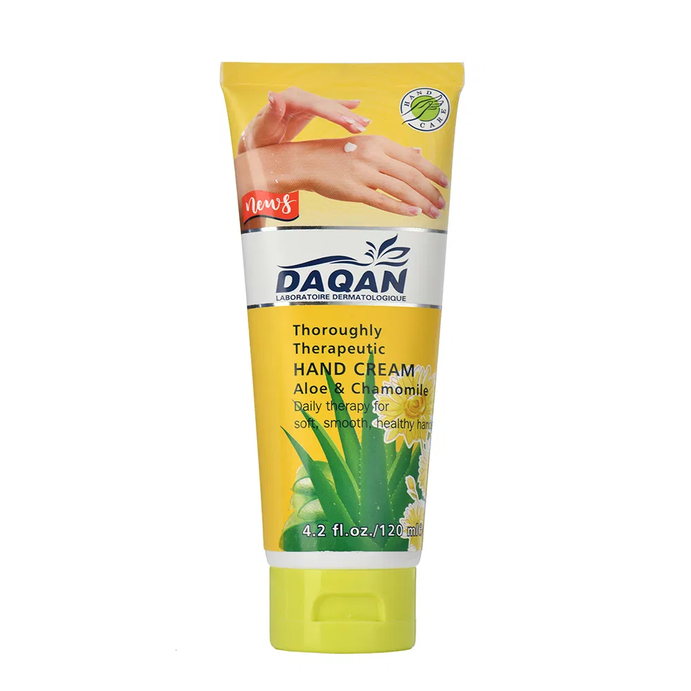Daqan Skincare Aloe Vera and Chamomile Anti-Wrinkle Moisturizing Hand Cream for Dry Skin