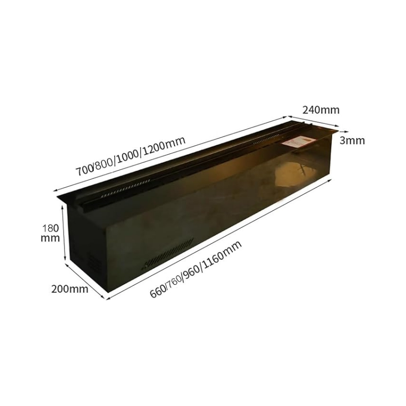 23inch Wholesale Customize 3D LED Flame Decor Electric Fireplace Heater Atomized Fireplace