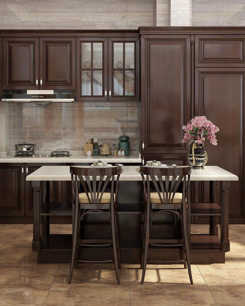 Contemporary Kitchen Furniture Cabinet with Ample Shelving Space