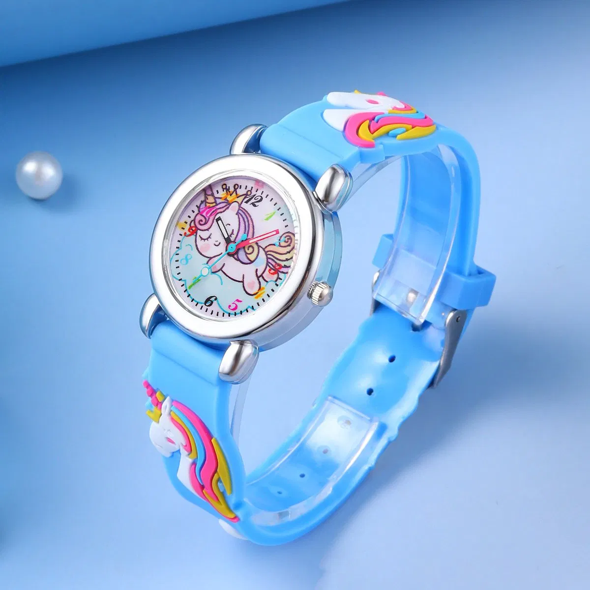 Blue Unicorn Watch Cute Accessories of The Same Element