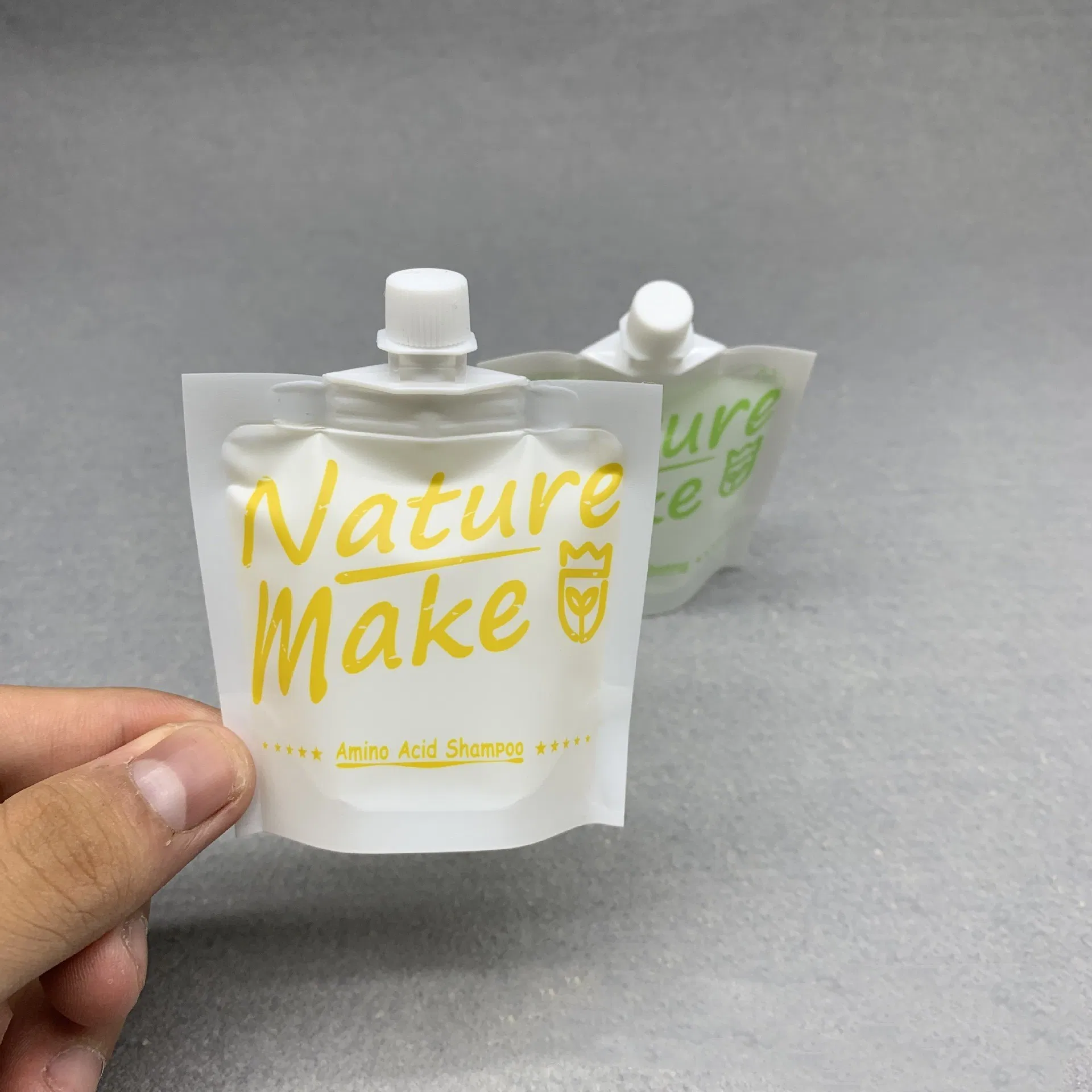 30ml 1.05oz Small Printing Moisturizing Hand Cream Spout Pouch Capacity Cosmetics Sample Sack Bag Customization Shampoo Sachet