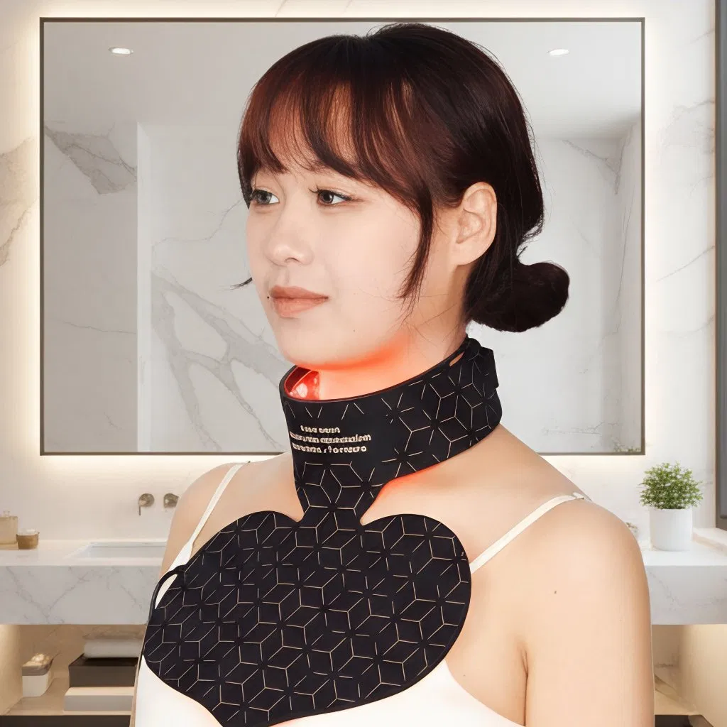 Custom High-Quality Silicone Personal Care Products: Red Light Facial Mask and Neck Mask