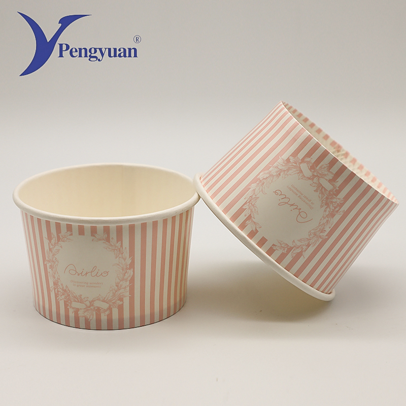 Custom Printing Frozen Ice Cream Paper Cup Ice Cream Container