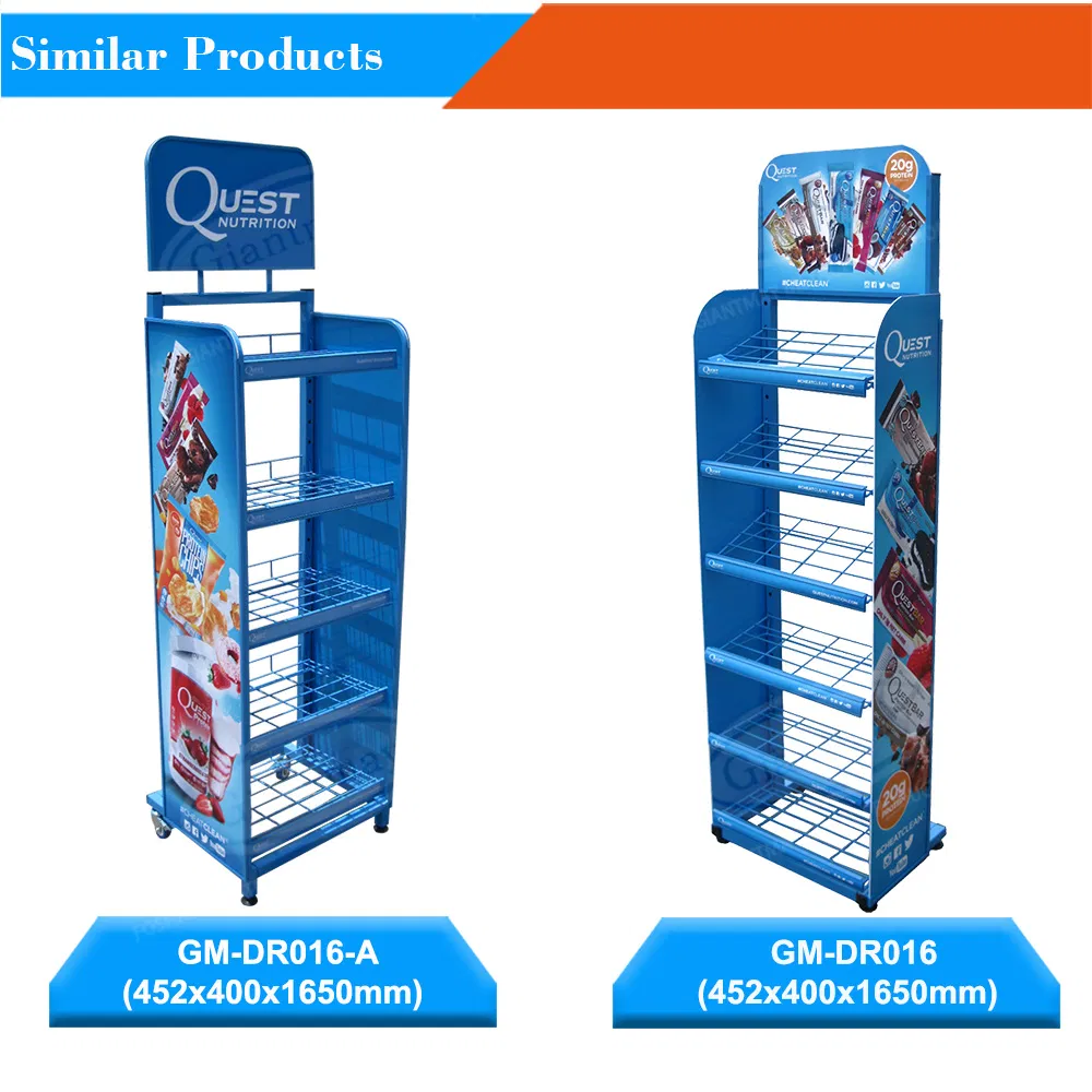 Multi-Function Metal Wire Snack Food Stand for Chocolate Chip Rack Display