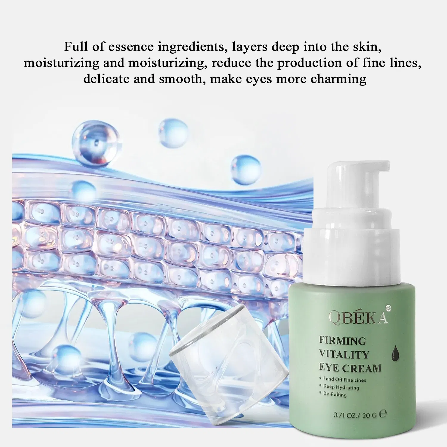 Qbeka Firming Vitality Eye Cream, Revitalizes and Lifts Eye Area