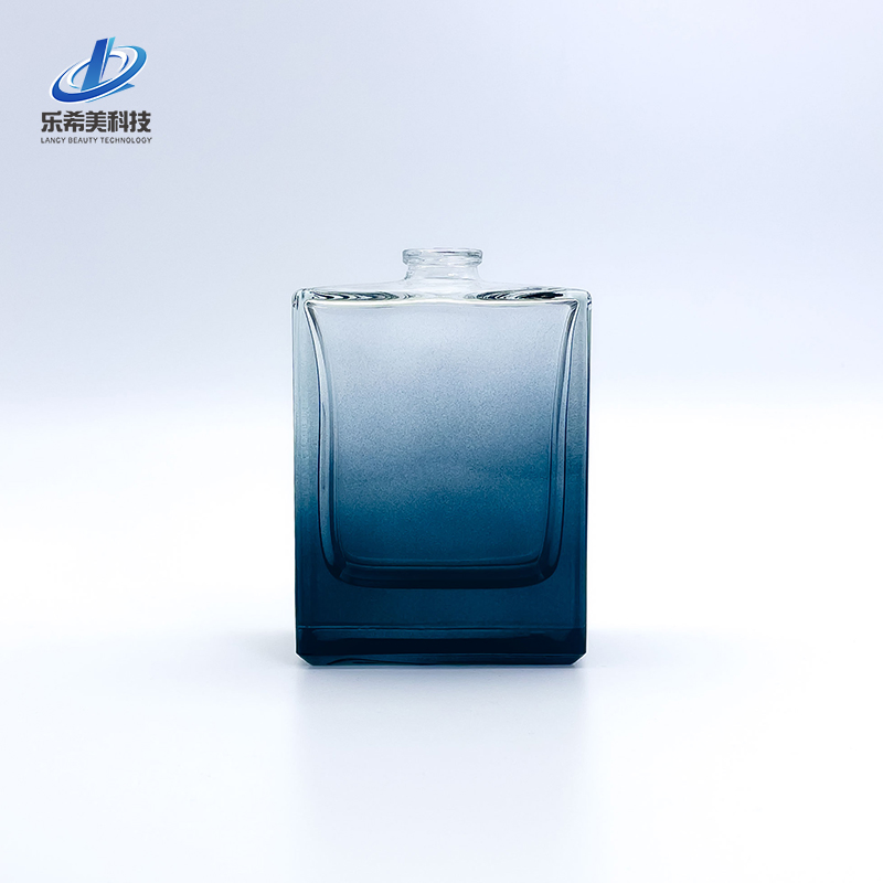 30ml Empty Glass Perfume Bottle Essential Oil Square-Shape Thread Screw Bottleneck Sealed with Screw Lid or Cosmetic Packaging Lotion Pump Dropper Bottle