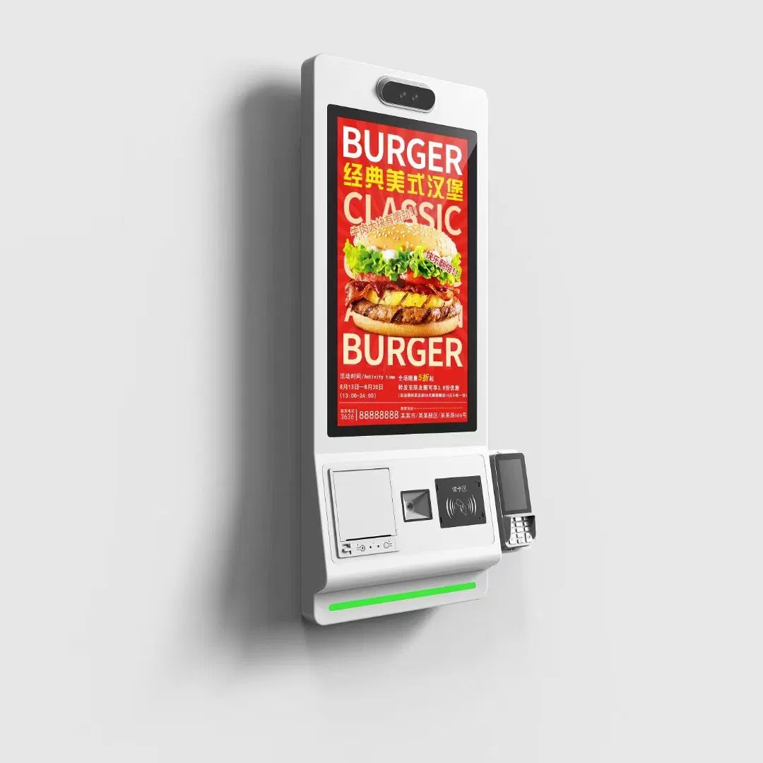 43 Inch Touch Screen Self Service Ordering Kiosk Payment Terminal Kiosk