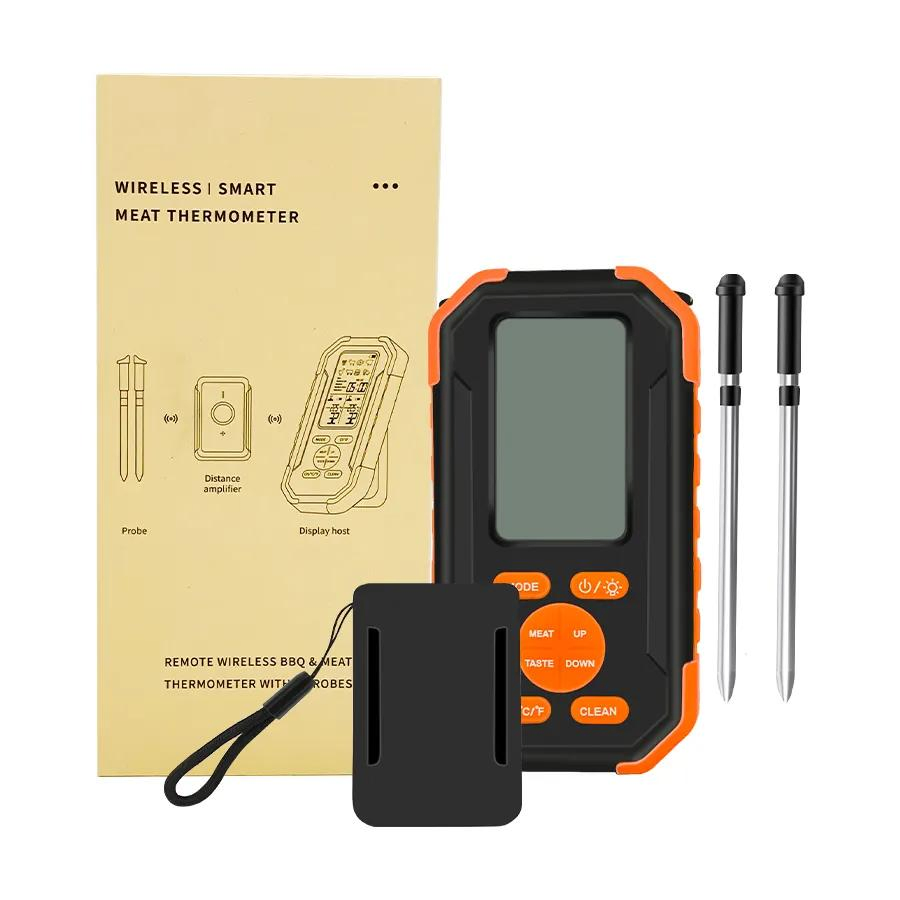Digital Wireless Meat Cooking BBQ Thermometer with 2 Probes 200FT Remote Range