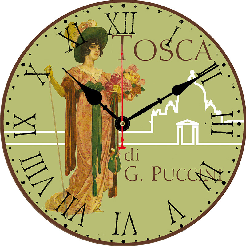 Dia 30/34/40/60cm MDF Large Promotional Gift Wood Wall Clock Silent Quartz Battery Operated Digital Alarm Clock for Kitchen/Living /Bed Room-Hlc30701