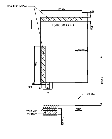2.2 Inch Sunlight Readable LCD Display with 240*320 Resolution/RGB 18 Bits+3spi Interface