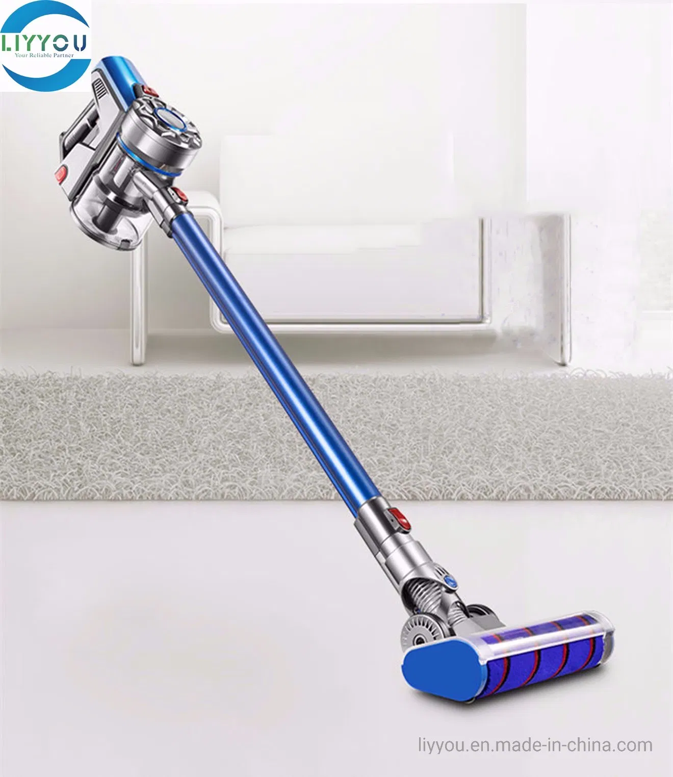 Liyyou Ly698 Cordless Vacuum Cleaner, 200W Digital Motor, 16kpa Suction, 2 in 1 Handheld Lightweight Stick Vacuum for Bed Carpet Hard Floor