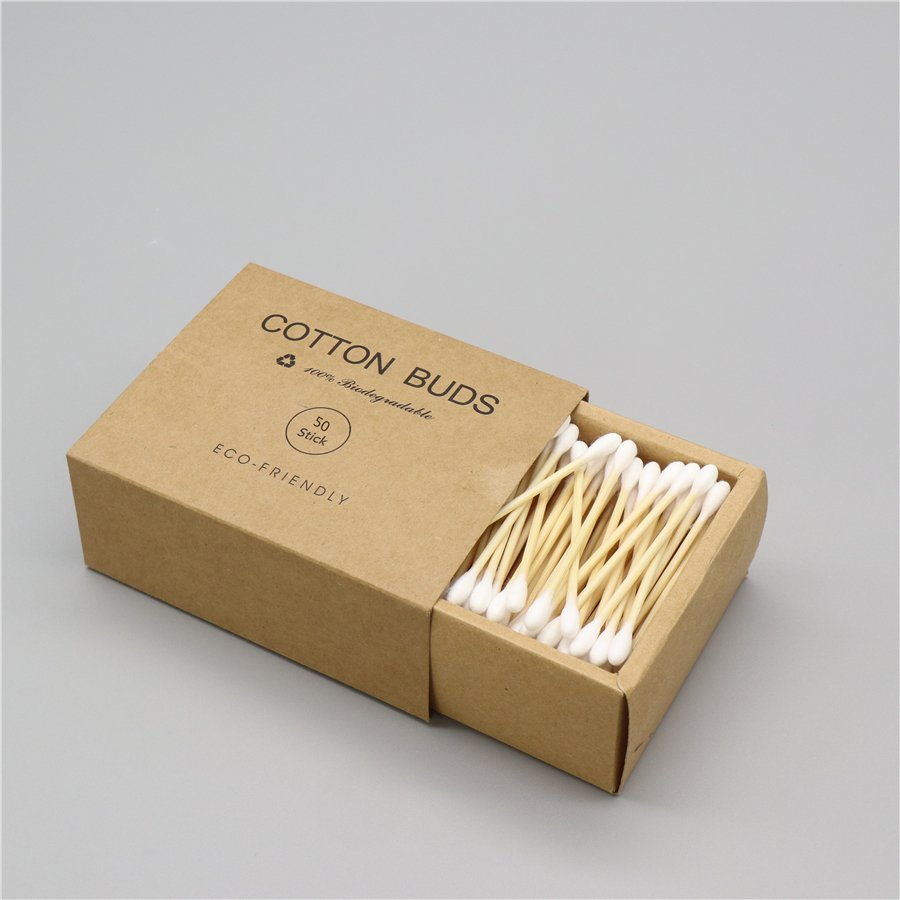 Paper Box Bamboo Cotton Swabs Buds