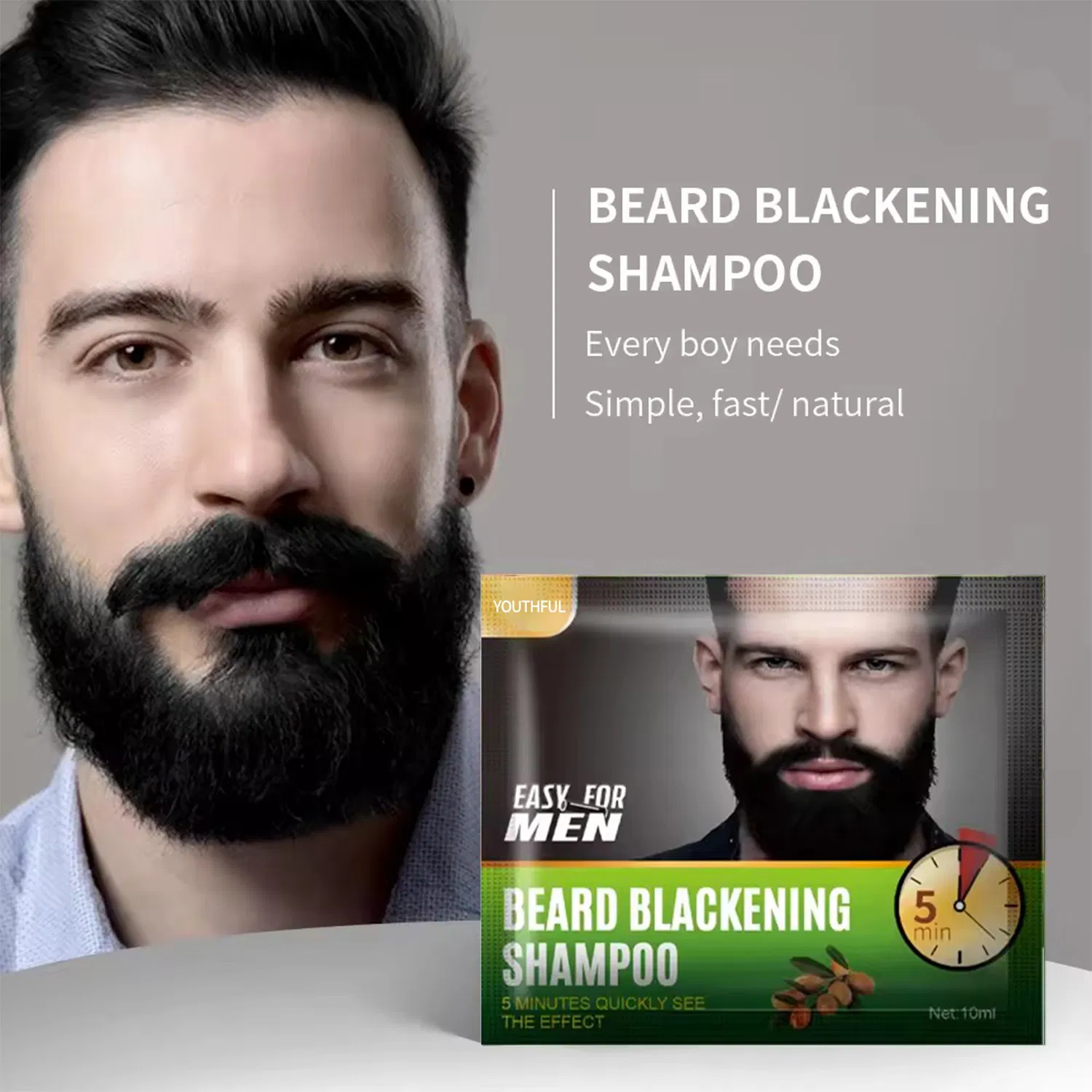 New Color Dye Black Instant Beard Black Dye Cream