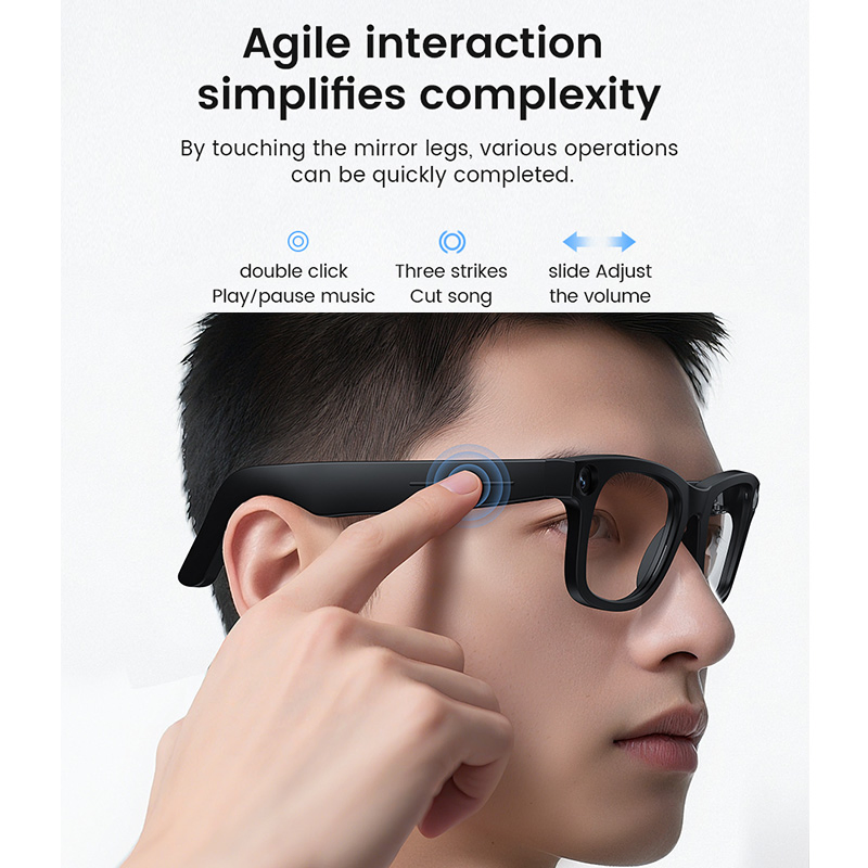 Ai Smart Glasses PRO: Real-Time 10-Language Translator & 4K Recorder