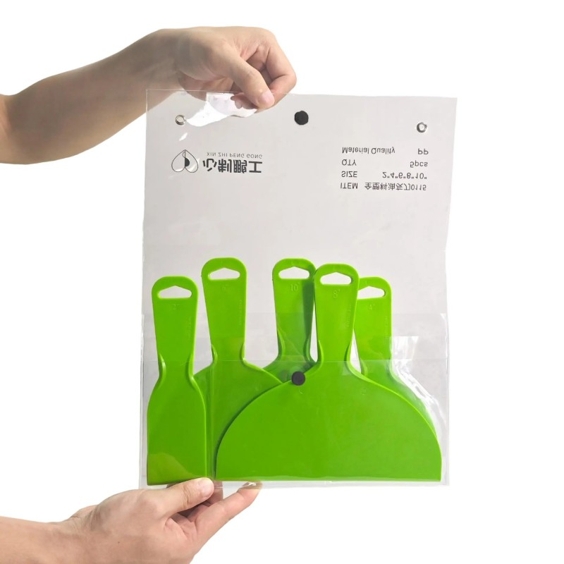 Integrated PP Plastic Scraper Tool: Putty Scraping + Glue Removal for Decoration – Hand-Held Putty Knife