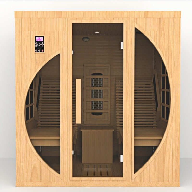 Уличная сауна-бочка с инфракрасным обогревом