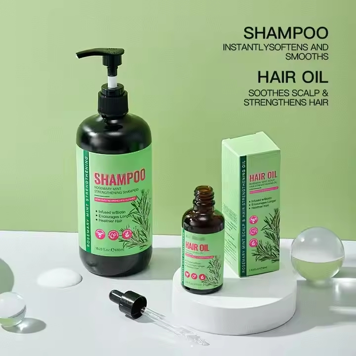 OEM Agan Oil Rosemary Mint Strong Nourishing Hair Care Shampoo Series Hair Care Set