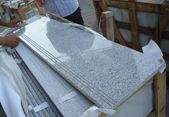 Cheap Grey Granite Stair Nosing Staircase Tread Step Risers