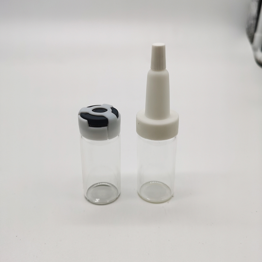 Clear Essential Oil Perfume Glass Dropper Bottle with Silicone Cover