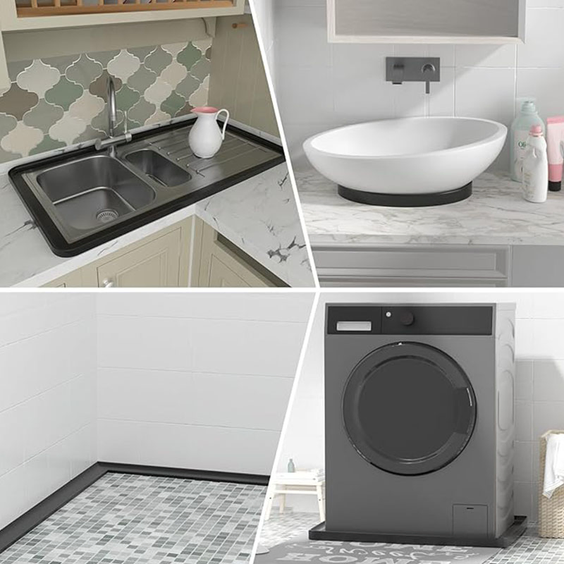 2 Inch 5cm Versatile Dynamic Silicone Shower Threshold Water Barrier