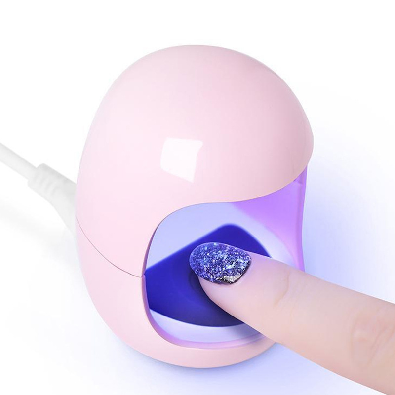 Portable Small LED&UV Hybrid Nail Lamp Mini Nail Gel Curing Lamp One Finger Nail Dryer