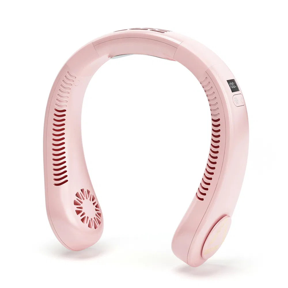Hot Sale J01 Rechargeable Semiconductor Refrigeration Neck Fan Wholesale Price Portable Air-Cooling Neck Hanging Fan