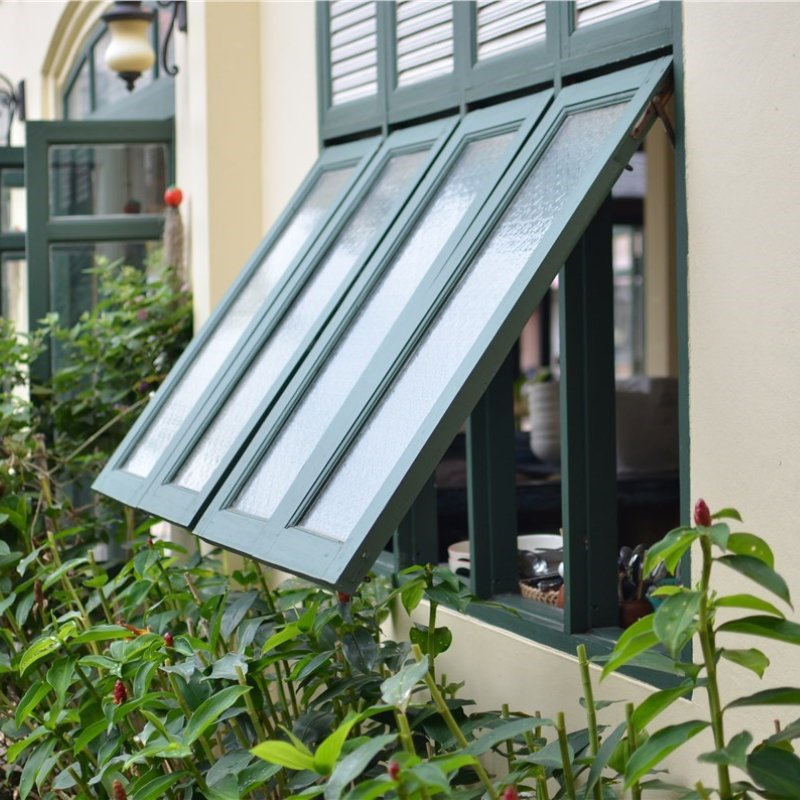 Thermal Break Awning Vertical Top Hung Casement Windows House Windows and Doors