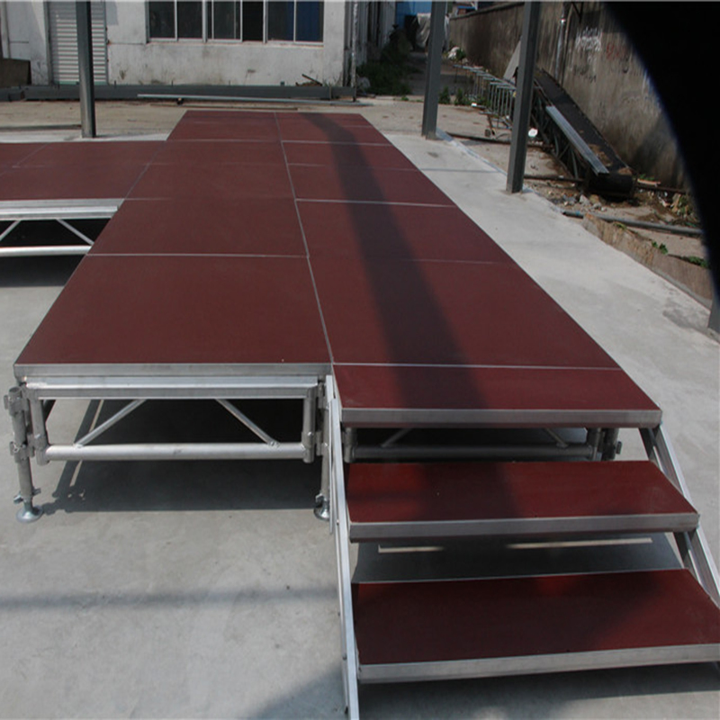 1.22m*1.22m Plywood Flexible Aluminum Stage with Staris