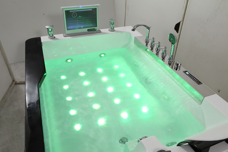 Luxury Indoor Apron Double Seat Acrylic Bathtub Sizes with TV