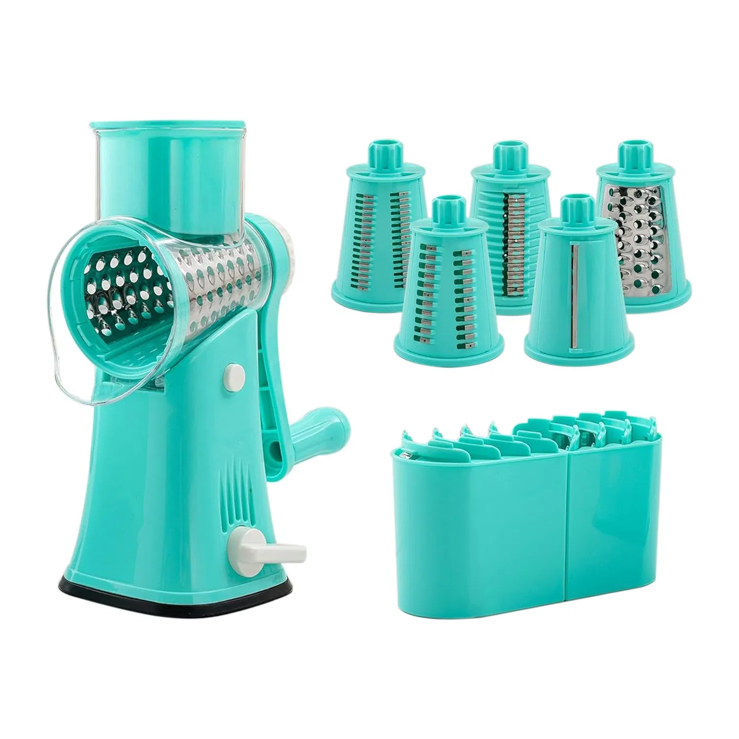 Тёрка для сыра и овощей 3 в 1 с ручным приводом