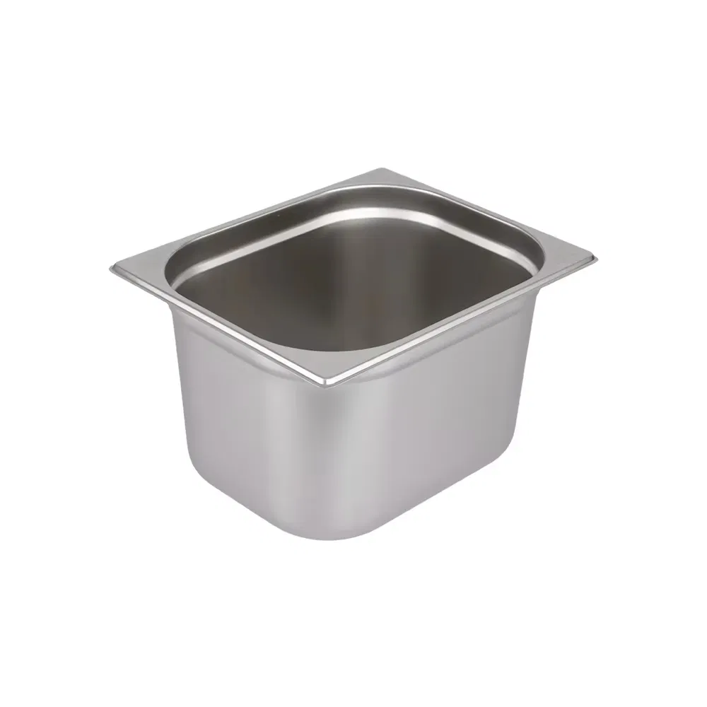 EU Standard Rectangle 1/2 Gastronorm Pan Stainless Steel Food Container for Hotel Restaurant Kitchen