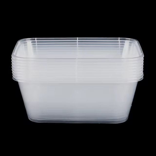 Clear Leakproof Compartment PP Plastic Food Takeaway Disposable Hot Lunch Box