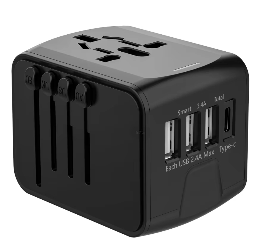 Универсальный дорожный адаптер с USB Type-C и подставкой
