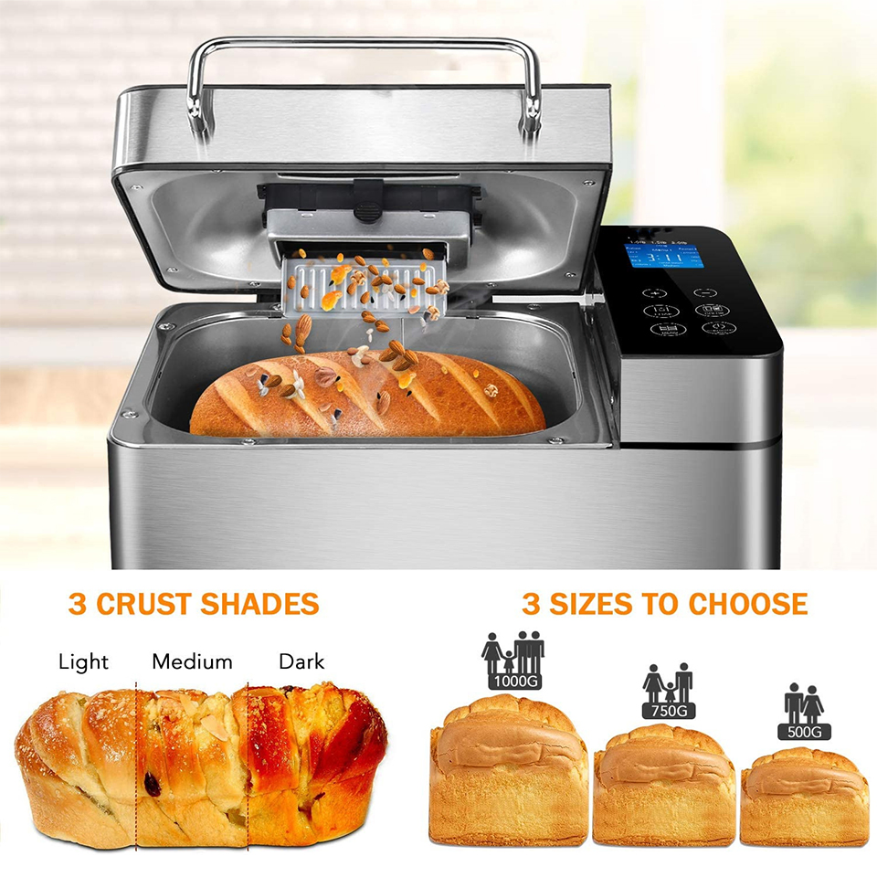 Home Bread Maker Multi-Functional Fully Automatic Kneading and Fermenting Dough Small Breakfast Toast Hot Sale