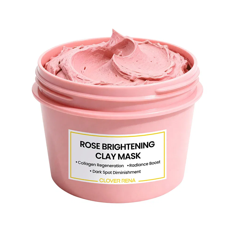 Rose Organic Vitamin C Mud with Glycerin for Face Moisturizing & Acne Treatment Deep Cleanse All Skin Types