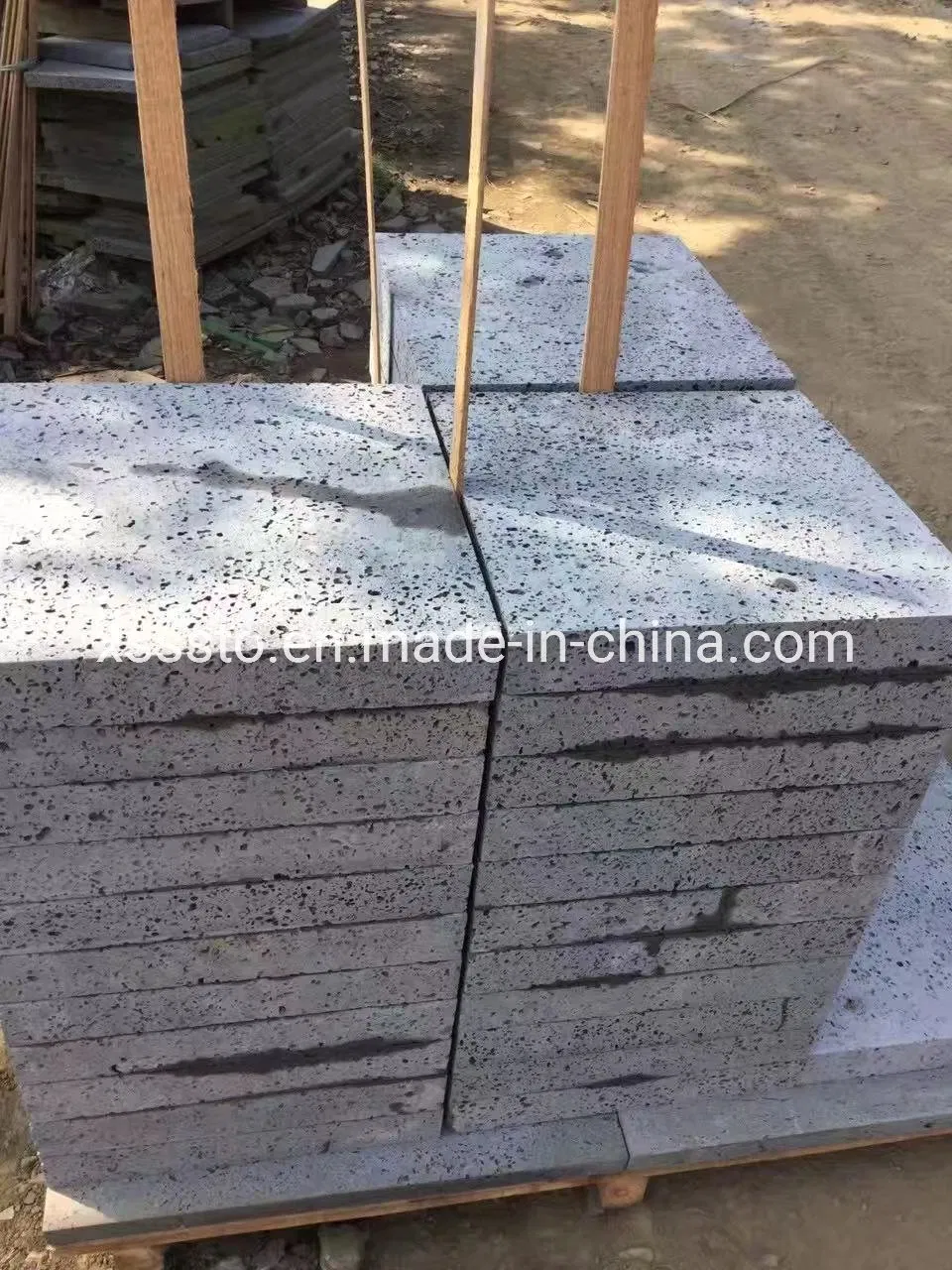 Volcanic Stone with Holes Tiles/Pavers/Strips/Mosaics