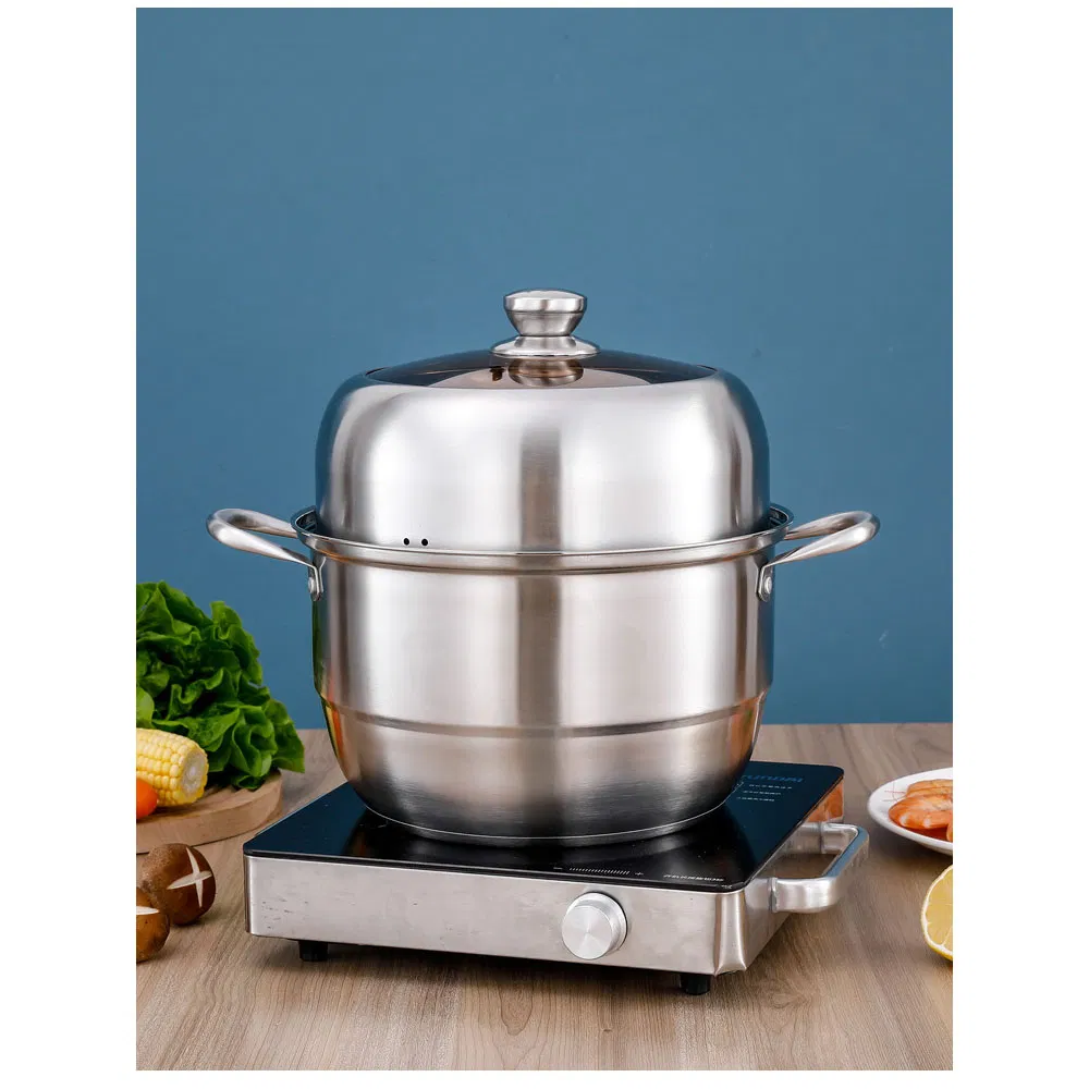 Пароварка из нержавеющей стали с двойным дном