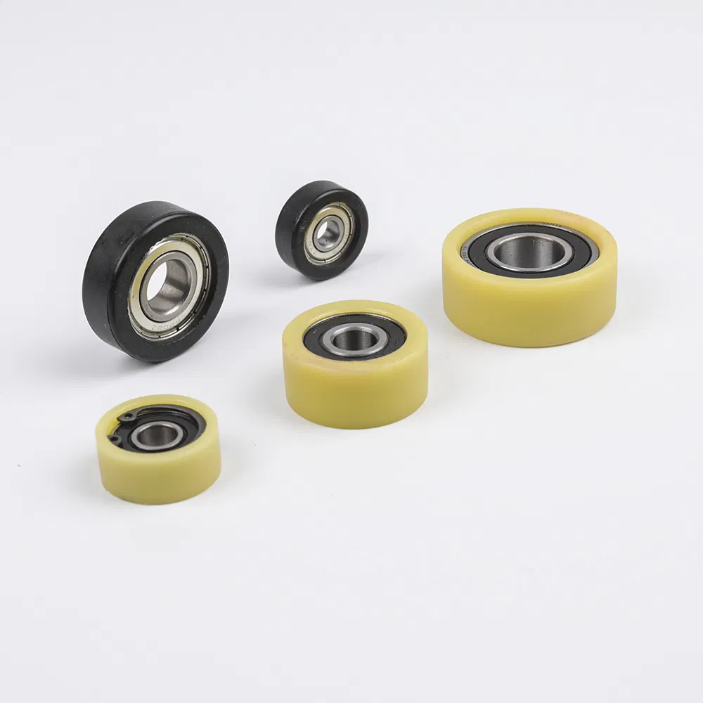 Best Seller Heavy Duty Injection Molded Silicone Rubber PU Polyurethane Wheel with Bearings